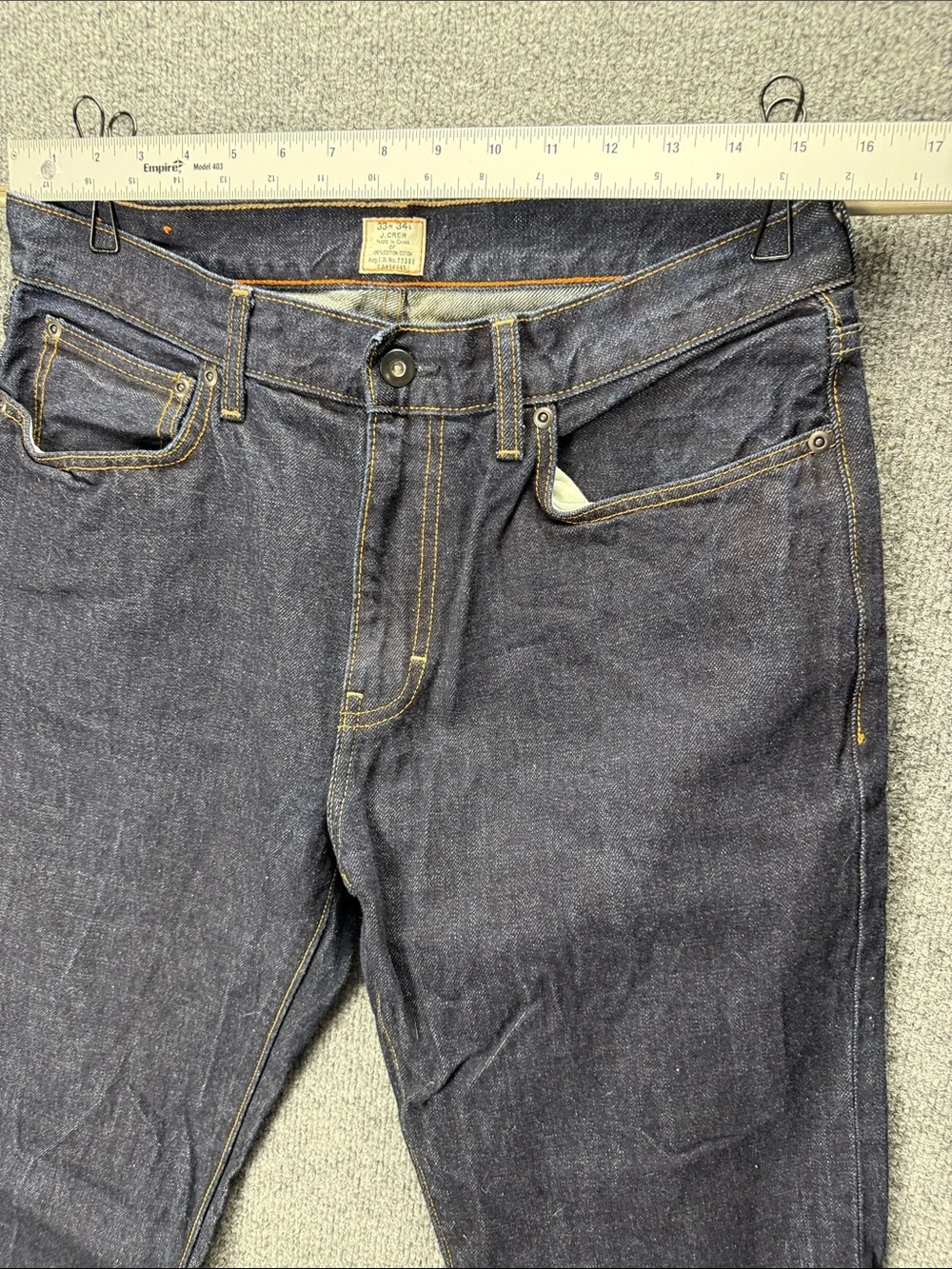 J. Crew 770 Straight Jeans - Dark Blue Size W33 L34